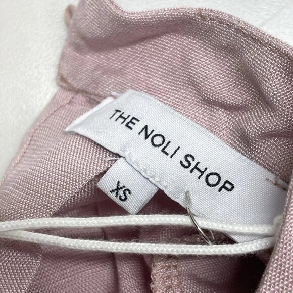 NEW NOLI THE SHOP Women’s Fernanda Linen Jumpsuit Pink Size XS - Picture 7 of 9